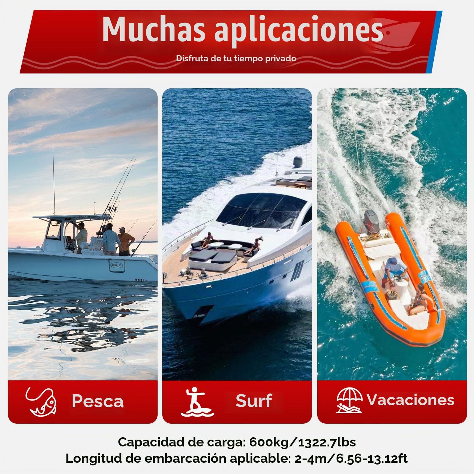 80LBS Motor fueraborda eléctrico de 12 V, motor de barco eléctrico con 5 marchas adelante y 2 marcha atrás, altura ajustable, motor de cobre puro para kayaks, canoas, botes inflables