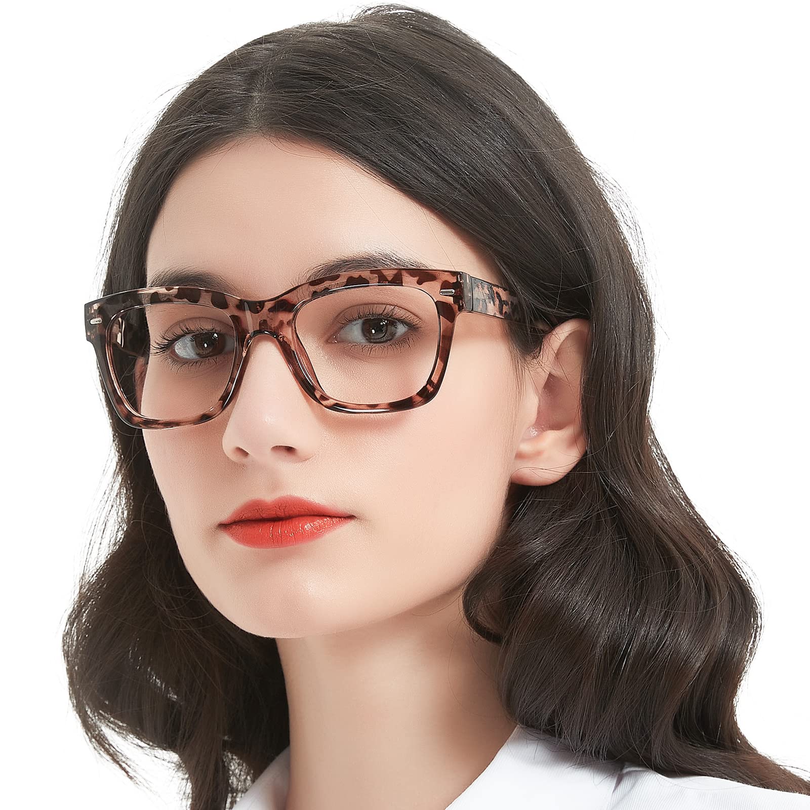 MARE AZZURO Large Reading Glasses Women Designer Square Readers 1.0 1.25 1.5 1.75 2.0 2.25 2.5 2.75 3.0 3.5 4.0 5.0 6.0