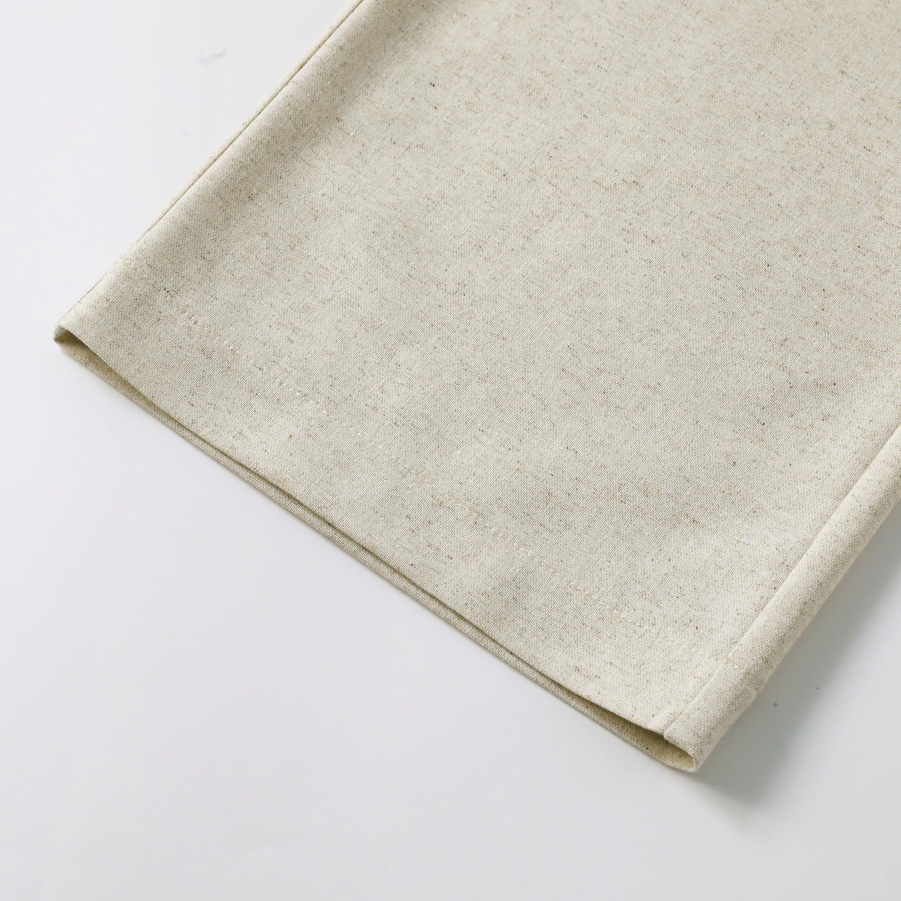 YFFUSHI Abito Classico Uomo Due Pezzi Lino Misto Un Bottone Estivo Casual, Beige, M