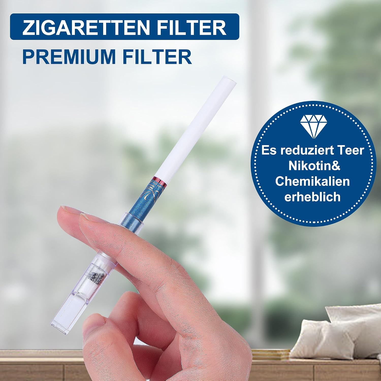 100-Pack10-layer Cigarette Filter tip that Removes Tar and Chemical, Medium, Medium-Fine, Fine， Four Use, Food Grade Materials Cigarette Filters, Cigarettes Tar Filter Tips，Father Day,Christmas Day