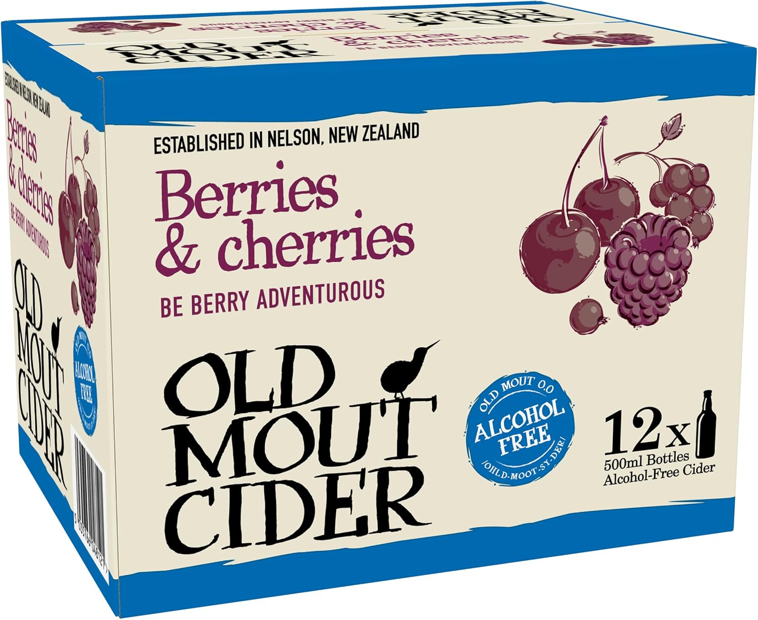 Old Mout Cider Berries & Cherries Alcohol Free 500ml Bottle Amazon.co