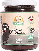 Da Vovó, Feijão Prontinho infantil, Linha +8, Orgânico, Sabor Feijão Preto 240ml