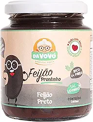 Da Vovó, Feijão Prontinho infantil, Linha +8, Orgânico, Sabor Feijão Preto 240ml