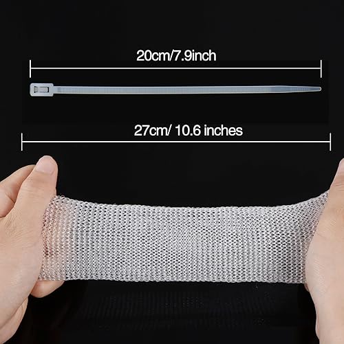 Miniatura 2 de eBoot 15 unidades Lint trampas Lint Snare Filtro Malla de Lavadora Manguera de lavandería con 15 unidades Cable Ties