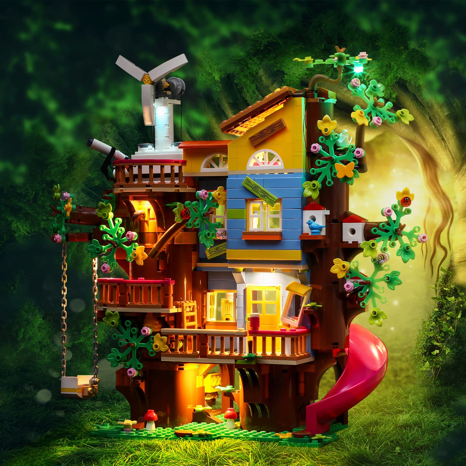 Luz LED para Lego 41703 Amigos Amistad Árbol Casa Bloques Modelo - No Incluido el Modelo Set 3