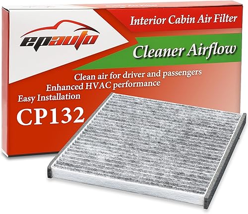 EPAuto CP132 (CF10132) Toyota / Lexus repuesto premium de filtro de aire de cabina. Incluye carbón activado