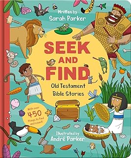 Seek and Find: Old Testament Bible Stories: With over 450 things to find and count! (Fun interactive Christian book to gift kids ages 2-5, Christmas gift)