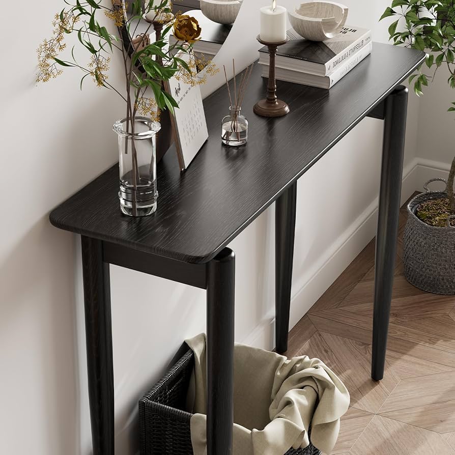 Amazon.com: AQIMUELE Wood Console Table Walnut Entryway