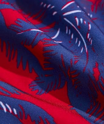 vineyard vines 7 Inch Printed Chappy Swim Trunks, Red, M