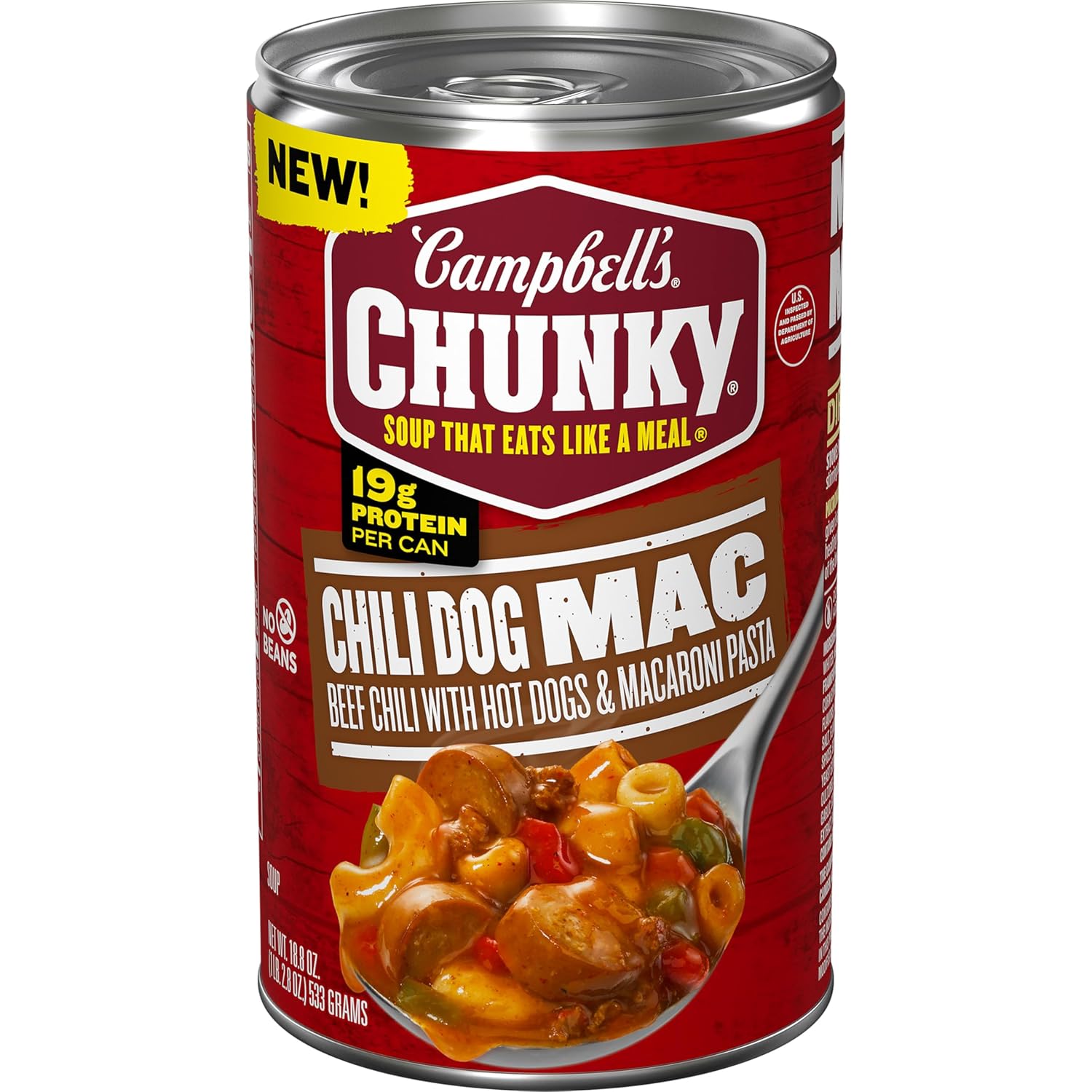 Campbells Chunky Chili Dog Mac Soup 18 8 oz Can