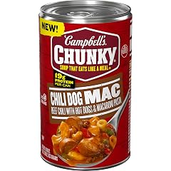 Campbells Chunky Chili Dog Mac Soup 18 8 oz Can