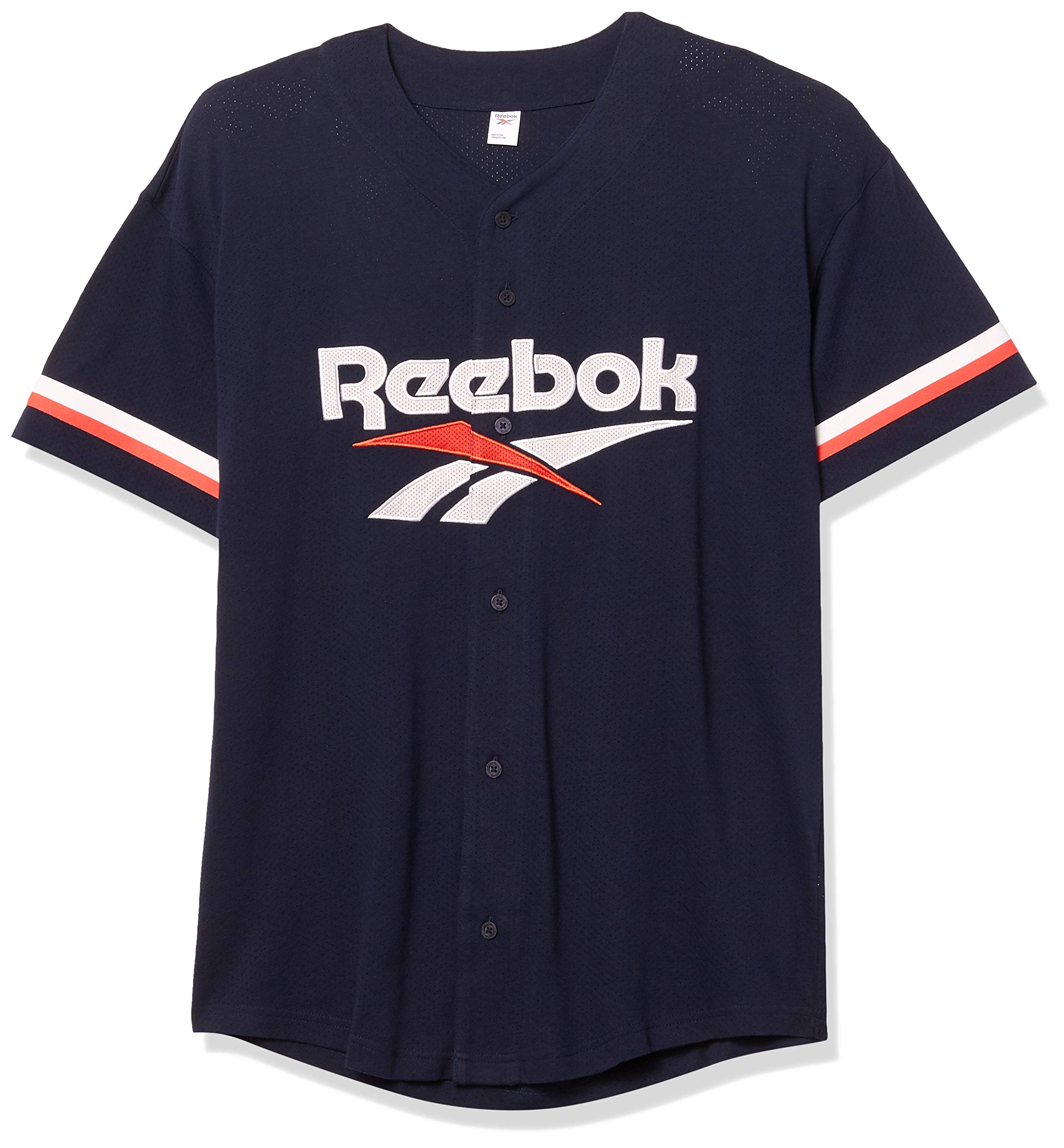 Reebok Herren Classic Baseball Jersey Shirt Kurzärmelig