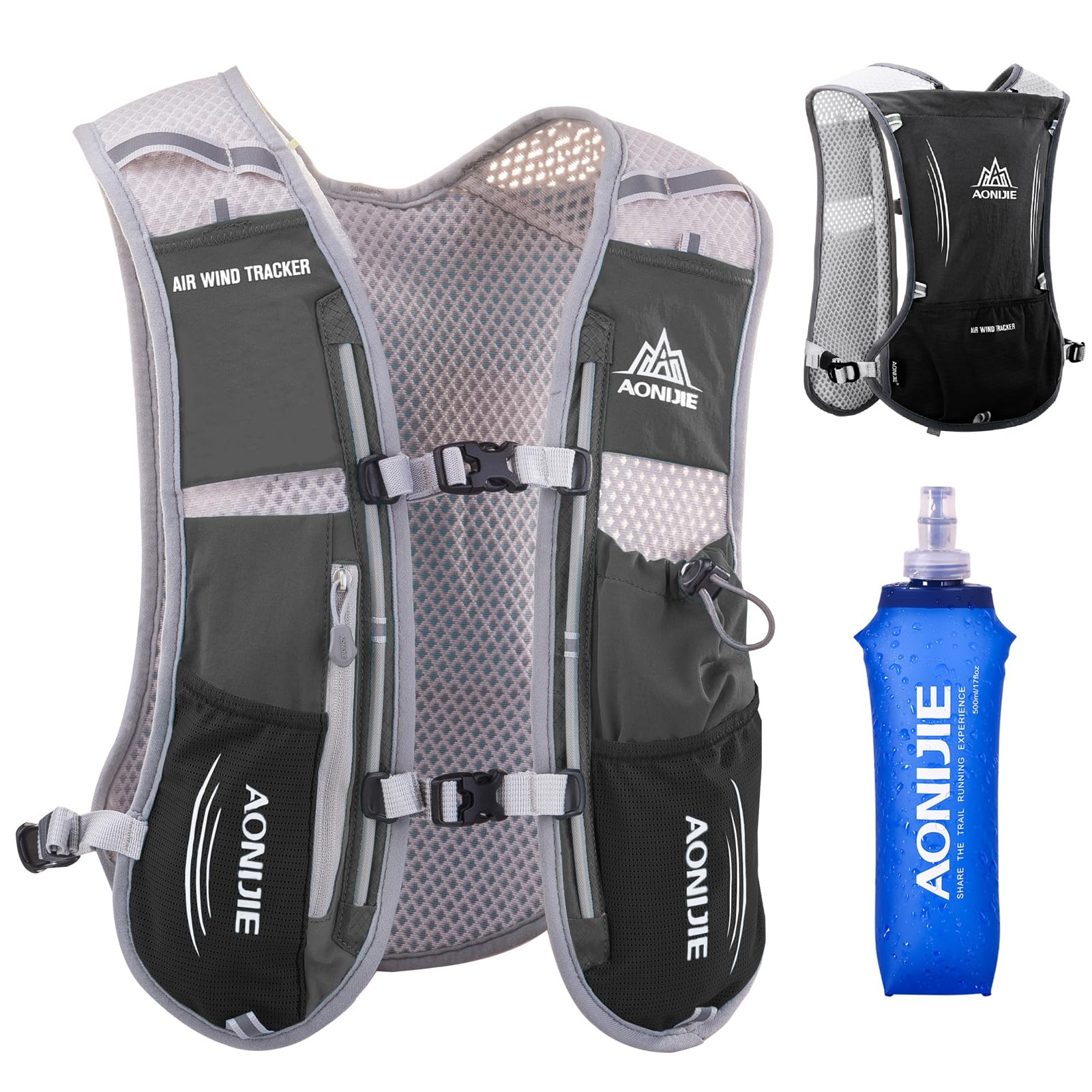 Azarxis Hydration Running Vest Backpack Pack 5L 5.5L for Women and Men Jogging Trail Race Marathon Cycling Hiking