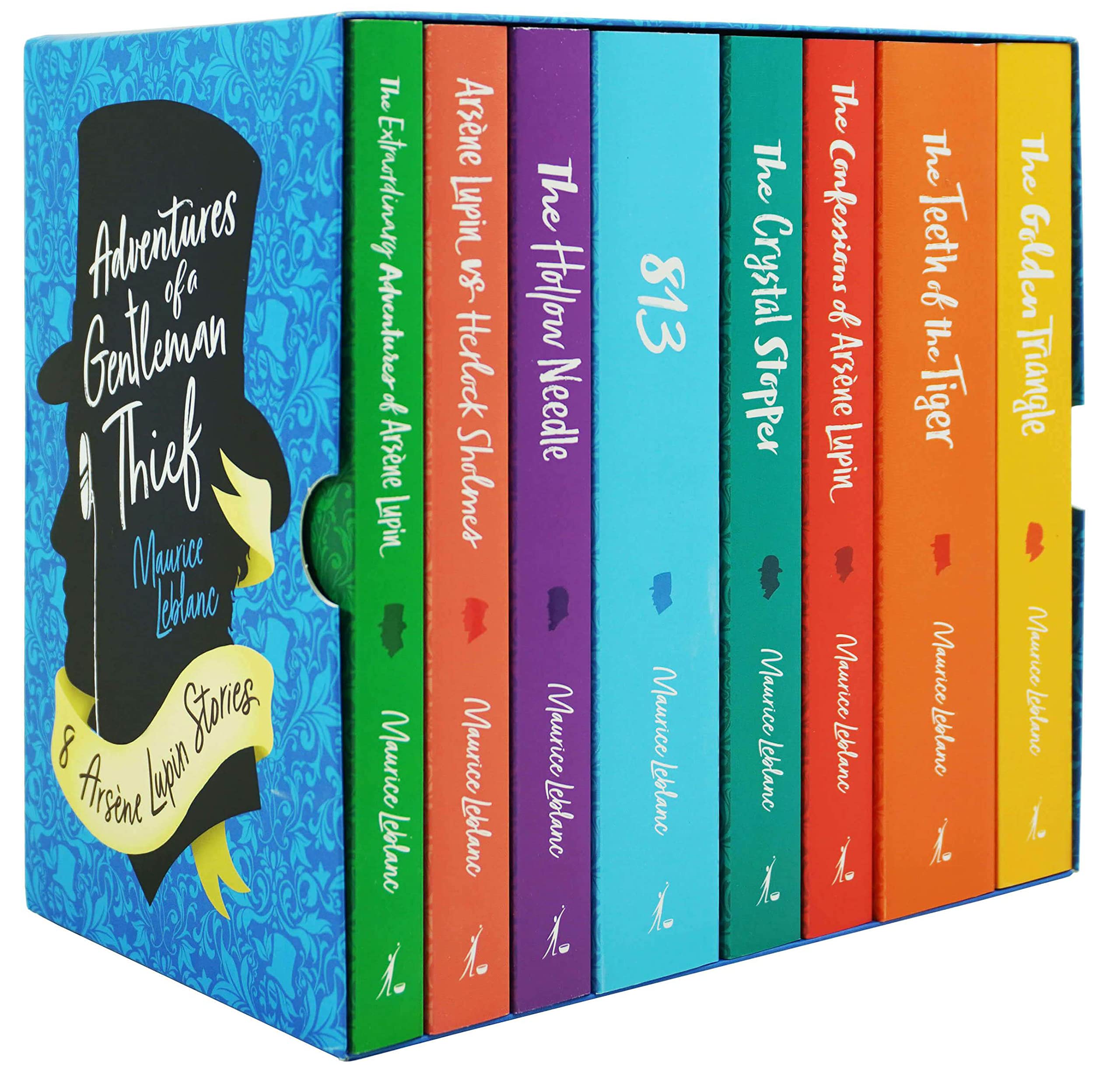 The Complete Collection of Arsene Lupin 8 Books Box Set by Maurice LeBlanc(Herlock Sholmes, The Confessions, The Crystal Stopper, The Confessions of Arsene Lupin & More)