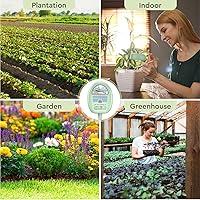 Vista 7 de Medidor de humedad del suelo, medidor de humedad 4 en 1 para plantas, probador de humedad, luz, nutrientes, pH, kit de prueba de suelo, ideal