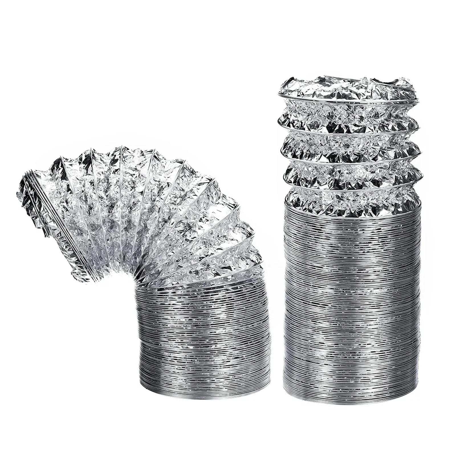 Ducting 4 Inch 100mm Ventilator Pipe PVC Aluminum Tube Air Ventilation Hose Flexible Exhaust Duct 3/2M System Vent Bathroom