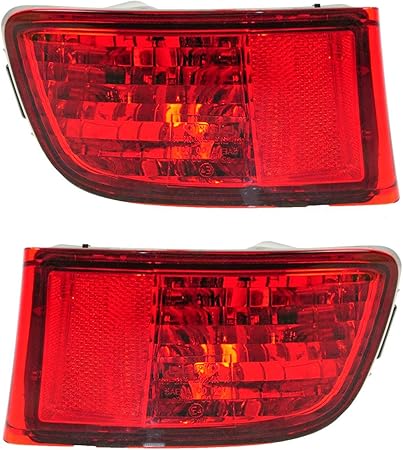 Amazon リアバンパー反射板レンズレッドペア2セット03 05トヨタハイラックスサーフ リフレクター 車 バイク Amazon リアバンパー反射板レンズレッドペア2セット03 05トヨタハイラックスサーフ リフレクター 車 バイク