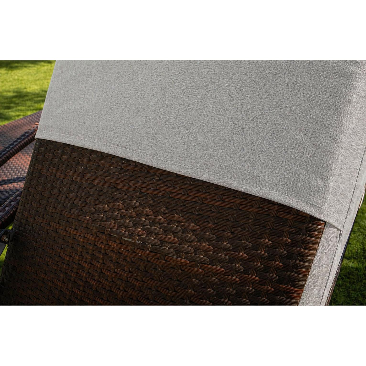 Acomoda Textil - Colchoneta para Tumbona 180x60x6 cm Impermeable con Espuma, Funda Extraíble y Ajuste con Goma, Cojín para Hamaca o Tumbona Exterior JardínTerraza o Piscina