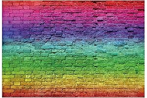 Brick Wall LGBT Rainbow Backdrop for Photography