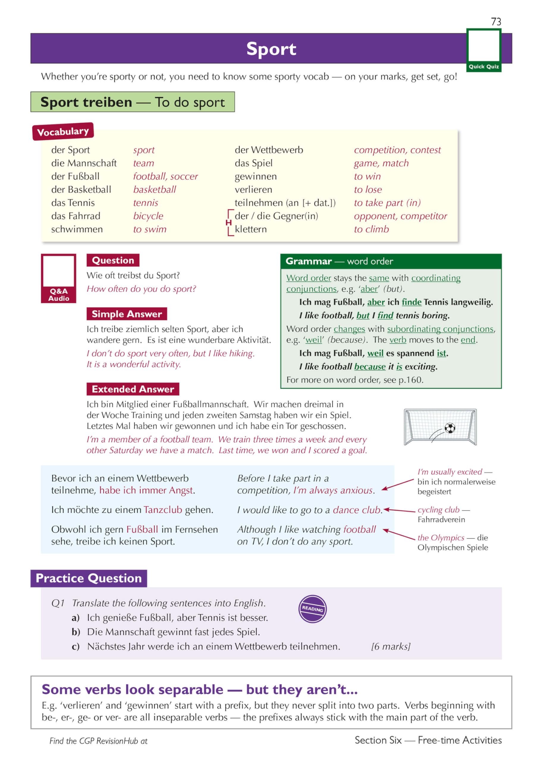 New GCSE German AQA Complete Revision & Practice with CGP RevisionHub (for exams from 2026) (CGP AQA GCSE German)