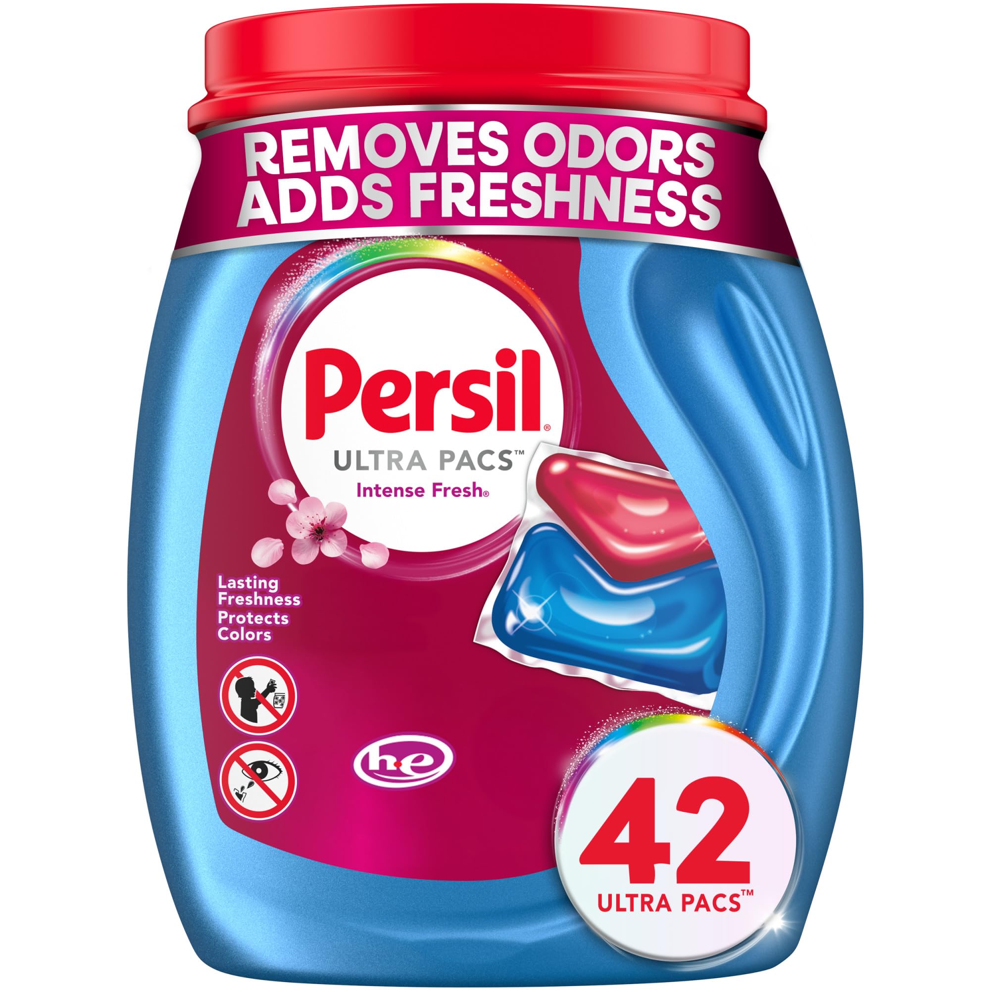 Persil Ultra Pacs Intense Fresh Everyday Clean Laundry Detergent, 42 count