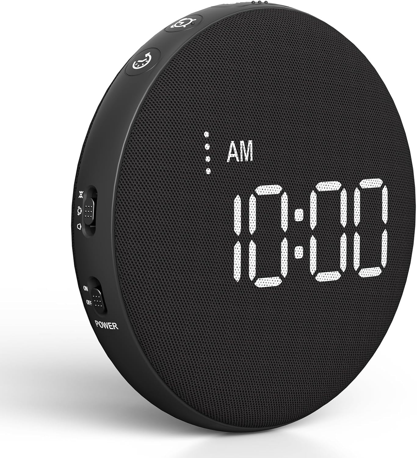 Gianna Vibrating Alarm Clock for Heavy Sleepers - 110dB Loud Alarm Clock, 3 Wake Modes, Auto-Dimming, Rechargeable Battery Operated Bed Shaker for Bedroom and Travel