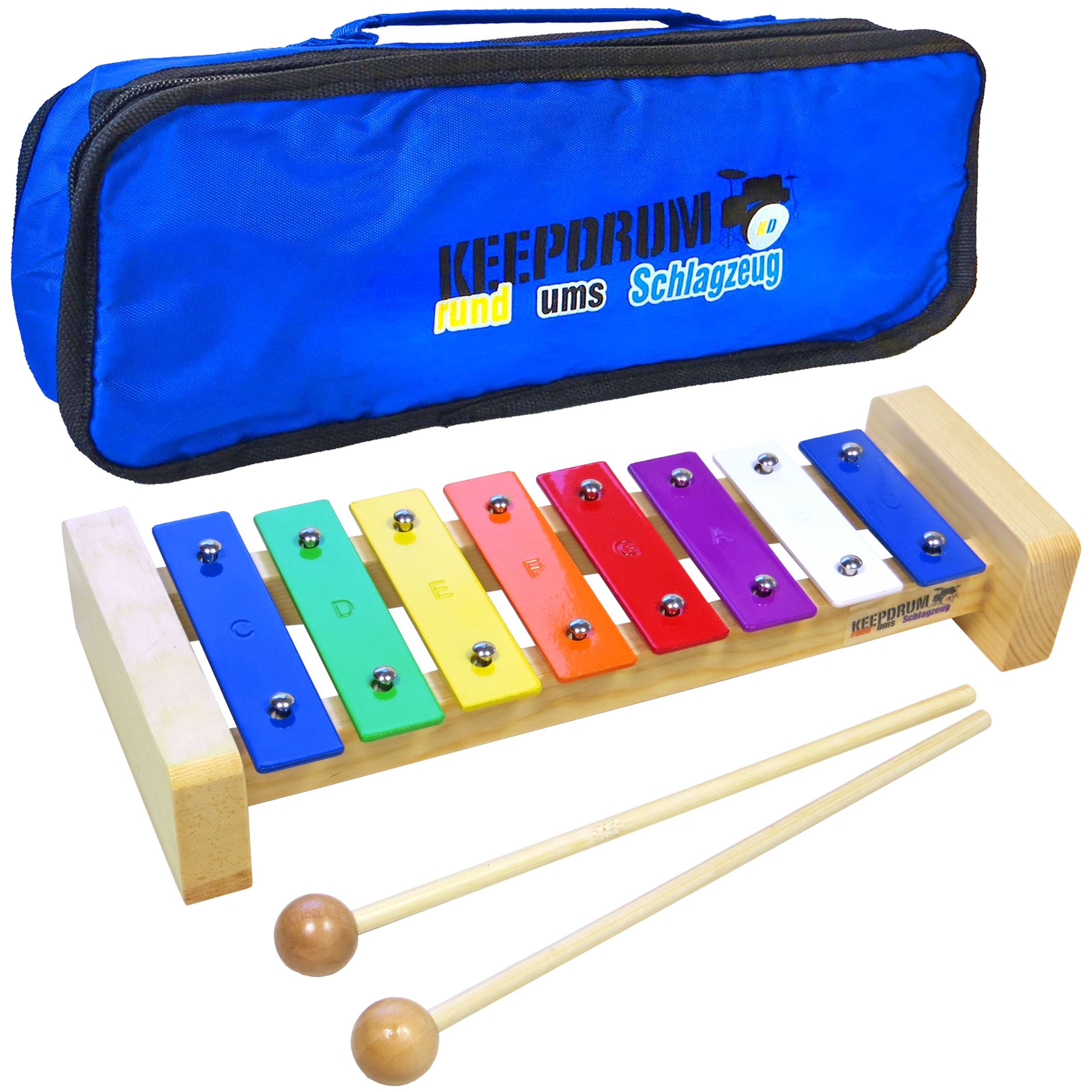 keepdrum Glockenspel keepdrum KGS2 Glockenspel für Knder mt Tasche MB01