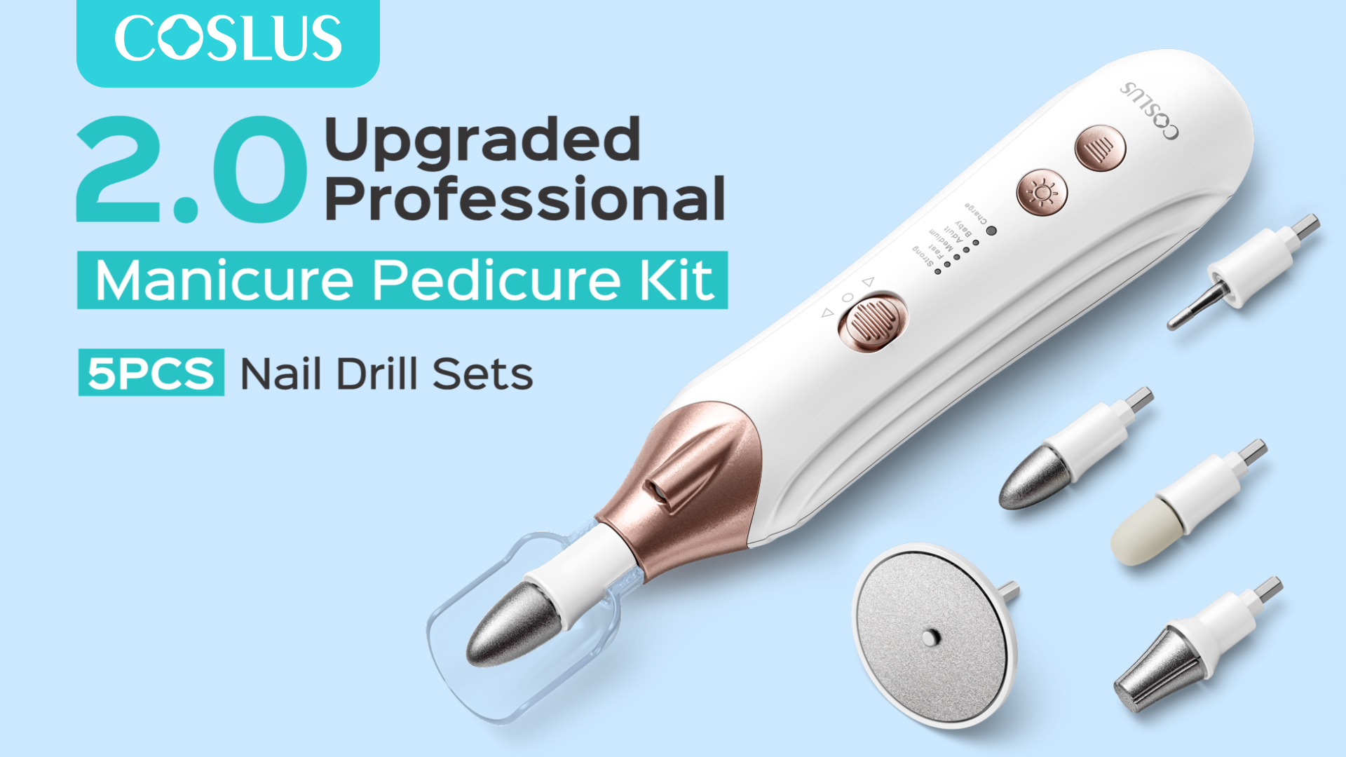 Amazon.com : COSLUS C43 Professional Manicure Pedicure Kit, 5-in-1