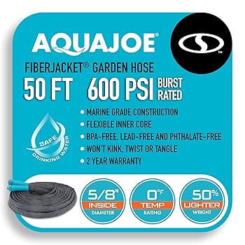 Amazon.com: Aqua Joe AJFJH50-58-MAX 50-Ft x 5/8-Inch