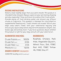 Vista 4 de Good 'n' Fun Masticables de triple sabor para todos los perros, 8.4 onzas, dale a tu perro masticables de larga duración hechos con piel de res