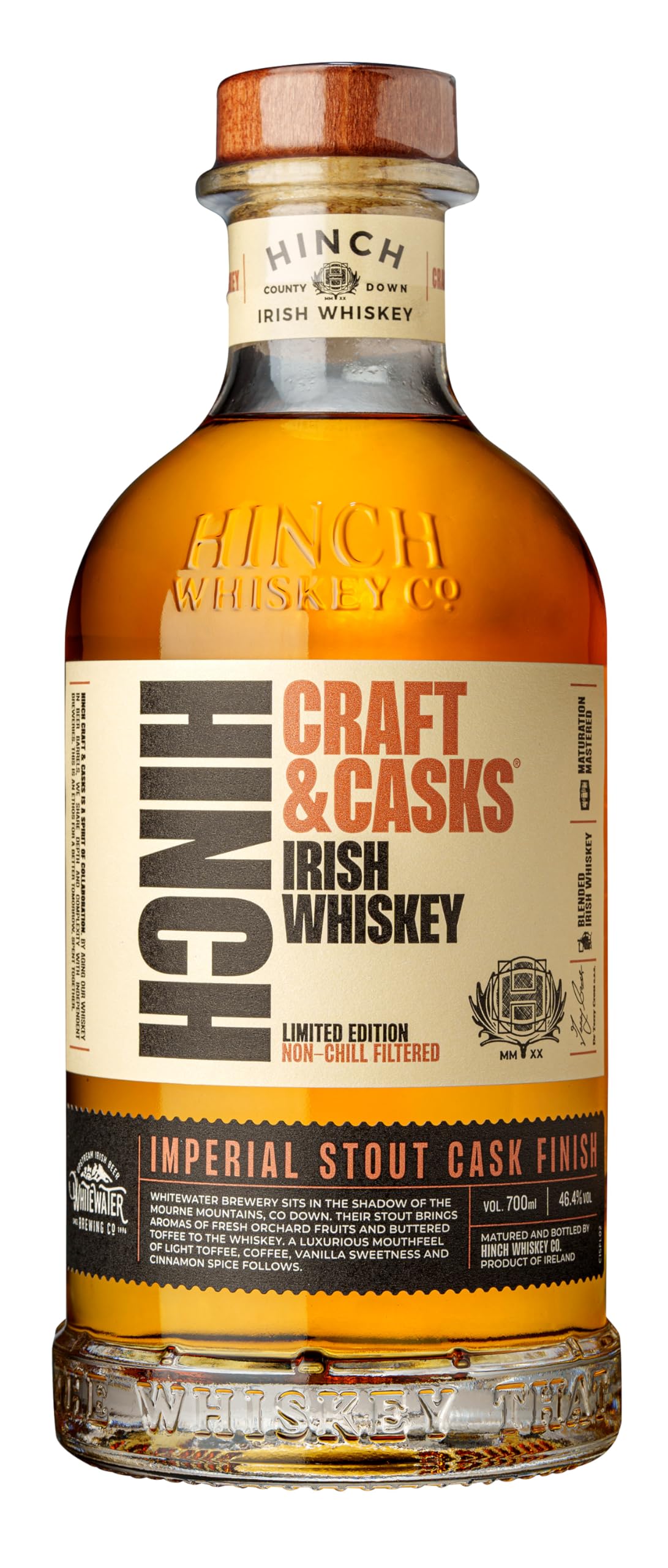 Hinch Craft & Cask Imperial Stout Finish Whiskey 46.4° 70cl