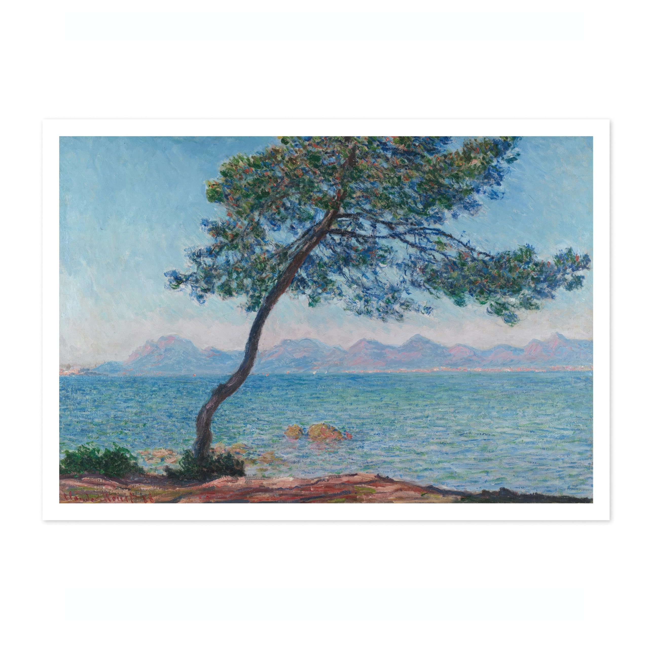 Antibes Claude Monet Art Print, Classic Art Painting Poster, Impressionism Art Exhibition Modern Wall Art, Minimalist Home Decor Picture Artwork, A1 (Print Only) - 84.1x59.4cm — image 1