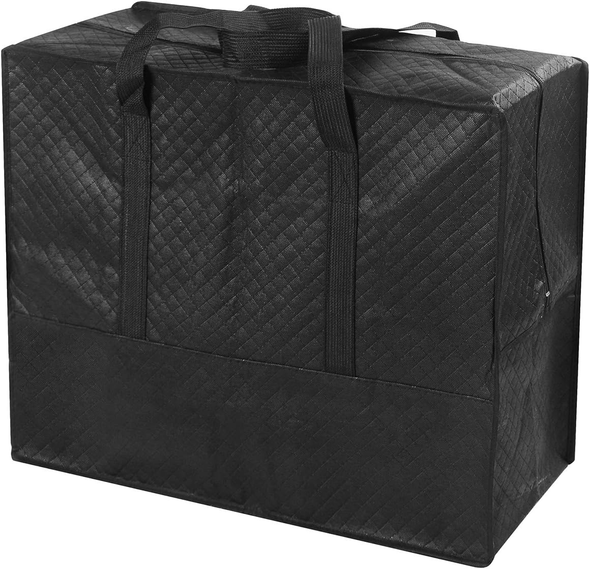 ZuvoHandy Storage Bag Large 60L Waterproof Heavy Duty 600D Oxford Fabric Jumbo Storage Bag with Web Handle,Bedding Underbed Storage Bag for Blankets, Duvet,Laundry, Moving 60x50x27 CM (1) (1)