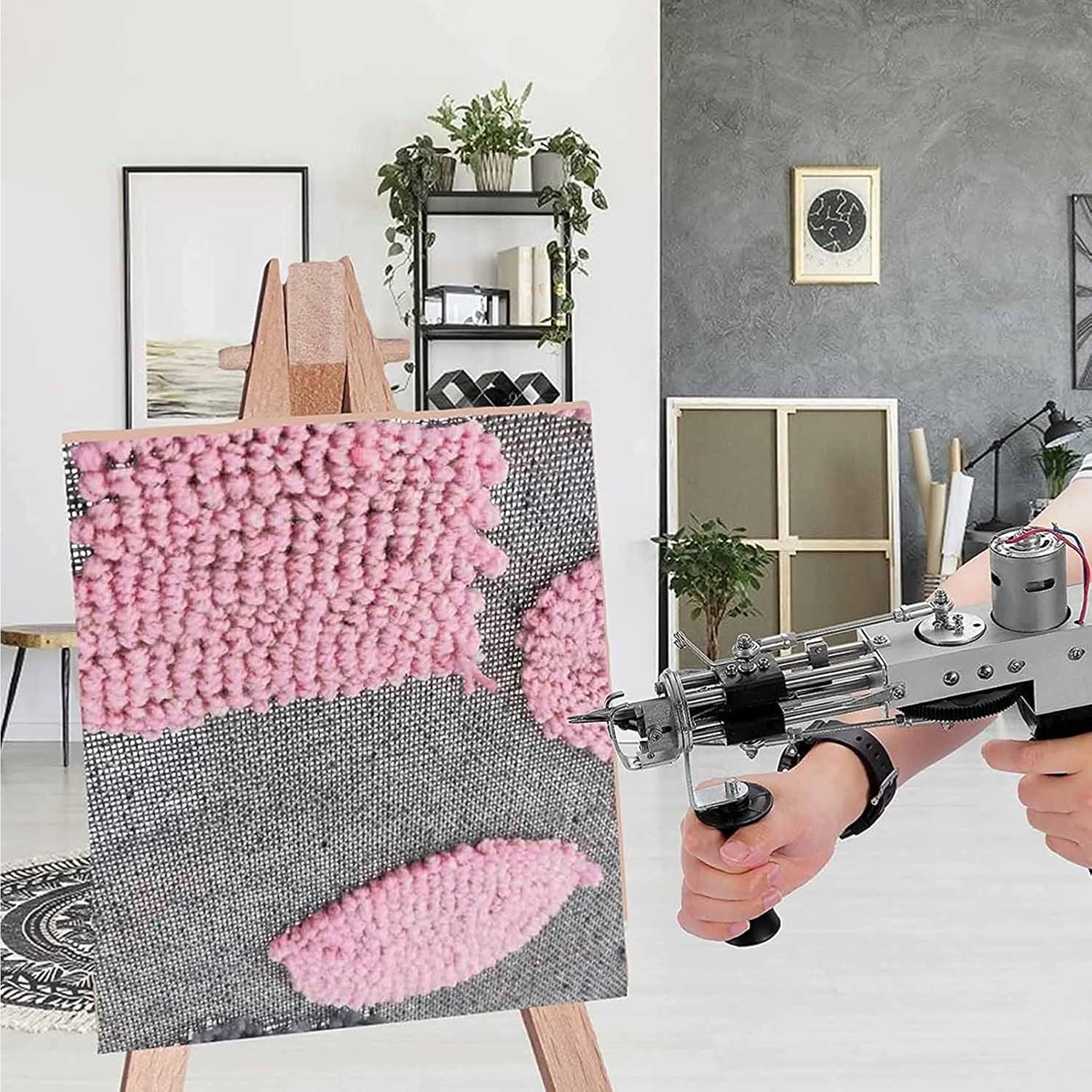 Tufting Gun Tufting Kit Electric Carpet Weaving Machine Home DIY Tools High Speed Carpet Weaving Flocking Gun