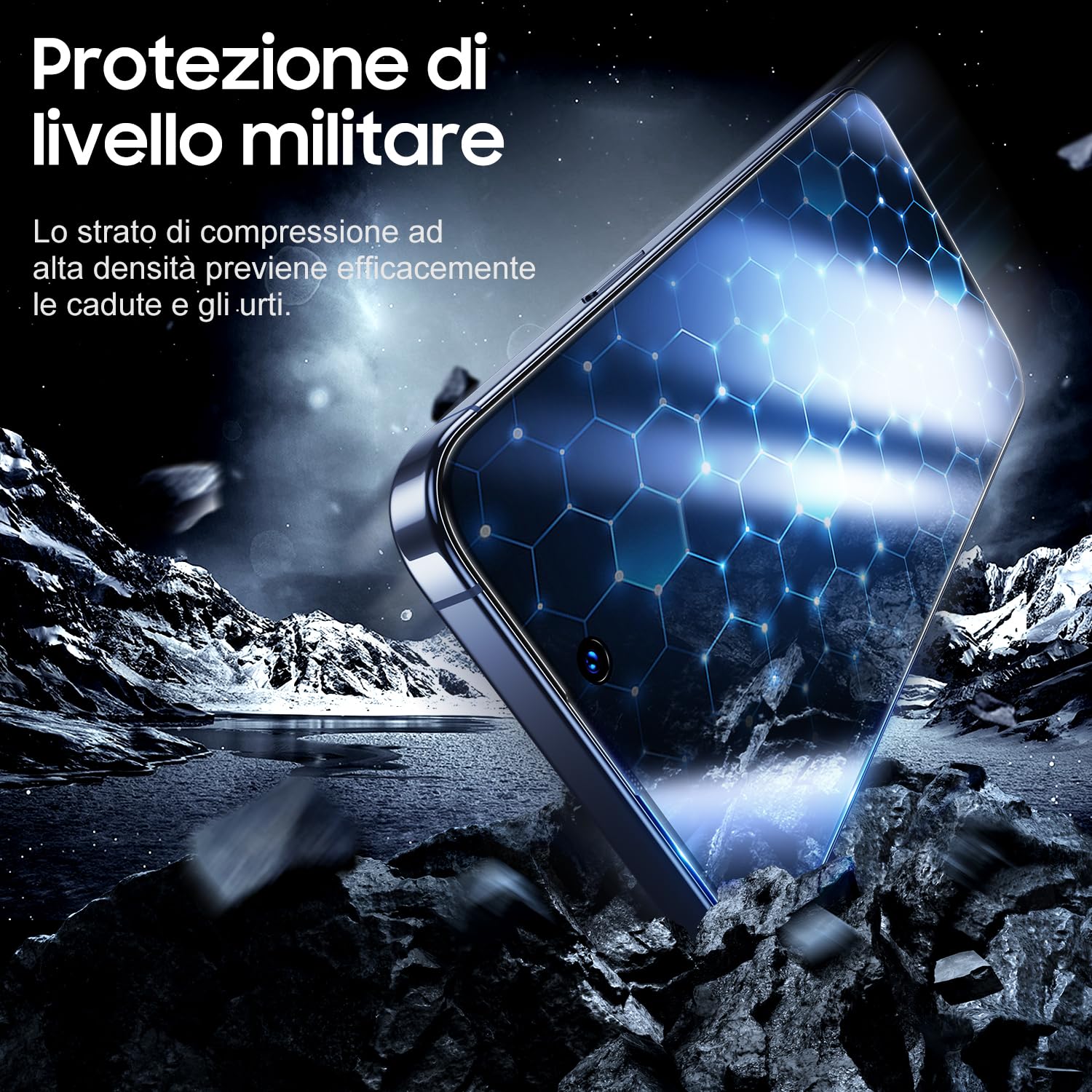 UniqueMe 2024 Nuova Versione 2 Pack Privacy Pellicola Protettiva per iPhone 15 Pro Max, Anti Spia Pellicola Vetro Temperato, Rimozione Automatica Della Polvere, 9D Copertura, Allineamento Automatico
