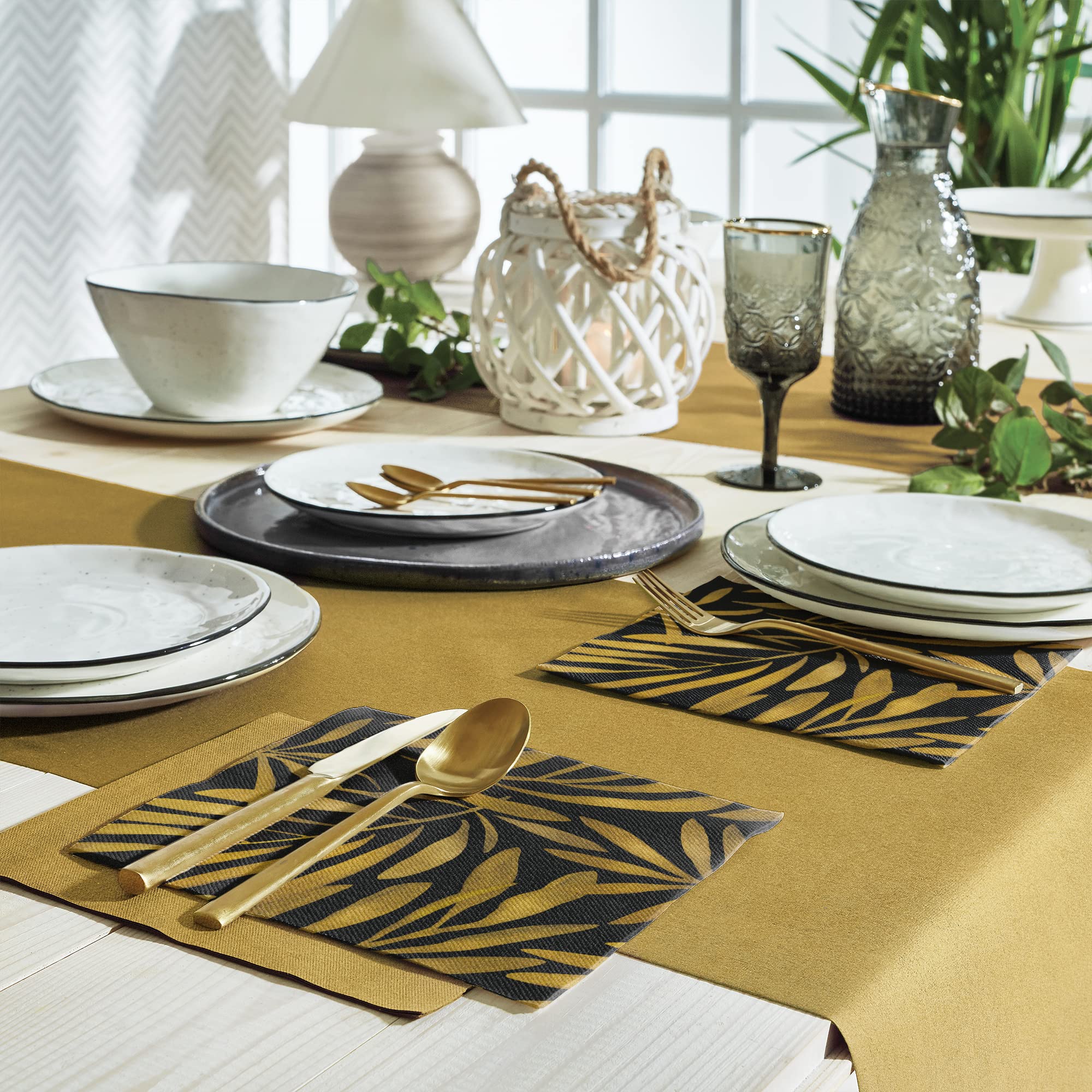 Tovaglioli Di Carta Airlaid Color Oro - Confezione Da 50 Pezzi Per Feste E Eventi Speciali - Foto 10