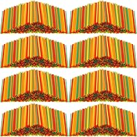 Vista 1 de 6000 popotes desechables de plástico desechables para bebidas y bebidas de 5 pulgadas, pajitas para beber jugos (colorido)