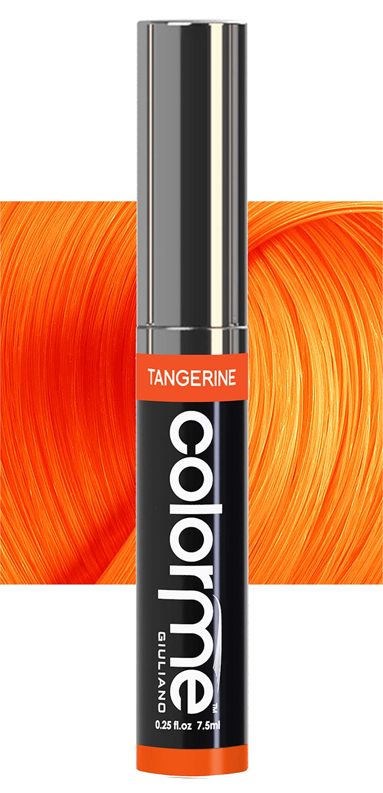 Colorme Root Touch Up Temporary Hair Mascara to color and Blend Semi Permanent Dye regrowth. Washes Out (TANGERINE)