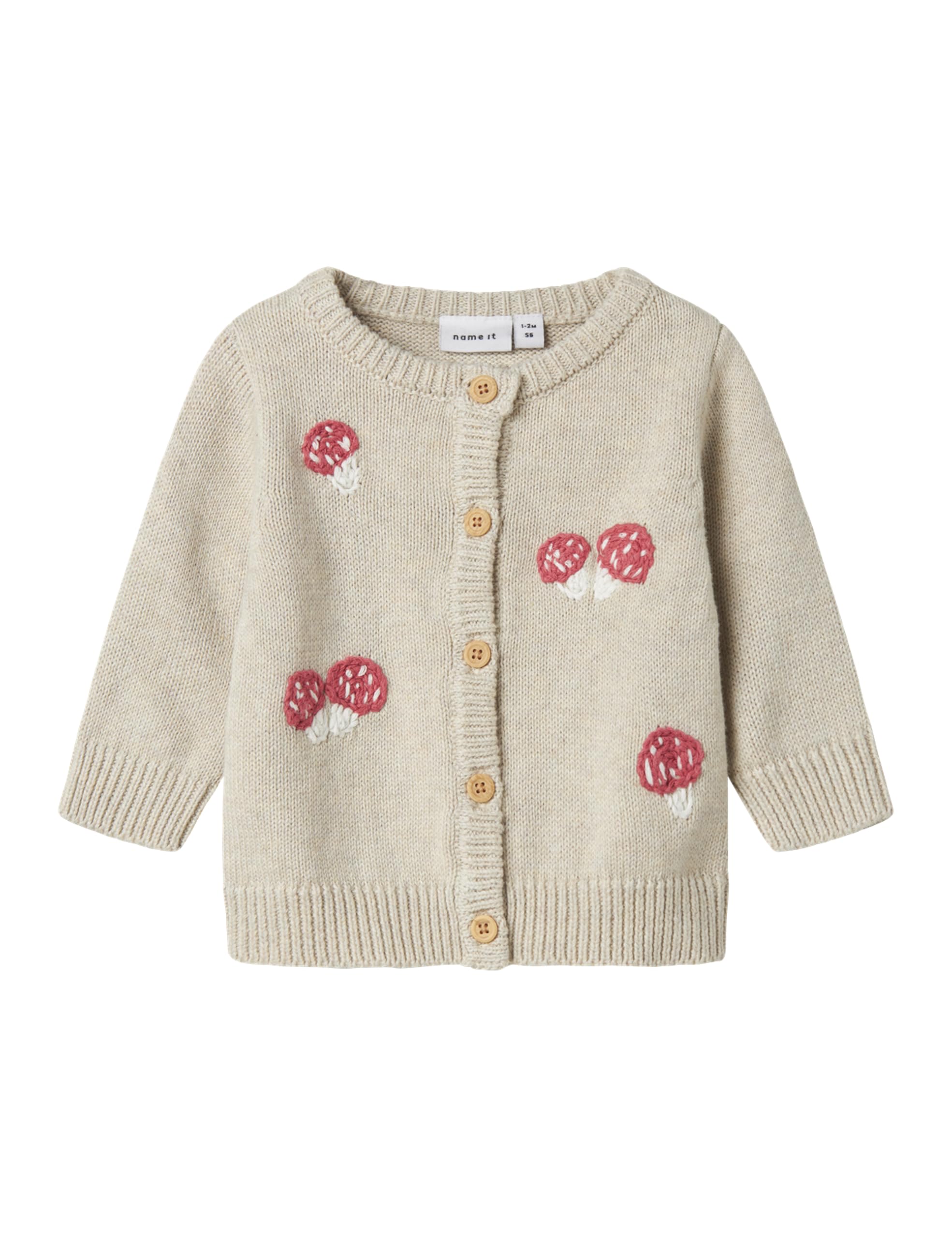 NAME IT Damska karta Nbfline Ls Knit Card, Peyote Melange, 74