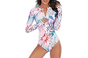 Long Sleeve Surf Swimsuit Women UPF 50+