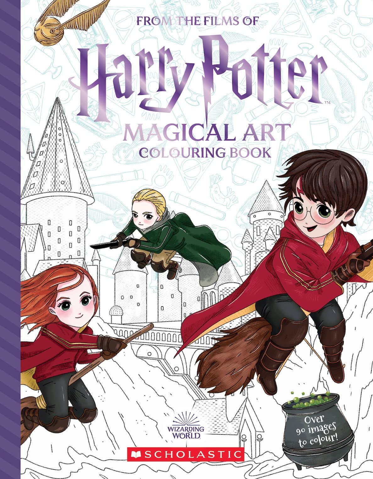 Harry Potter Magical Art Colouring Book by Cala Spinner PAPERBACK 9780702317804