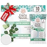 GuruNanda Eucalyptus Vapor Shower Tablets, Clean-Dissolving Aromatherapy Shower Steamers with Eucalyptus & Menthol, Promotes Relaxation, Ideal for Gifting, 10 Count