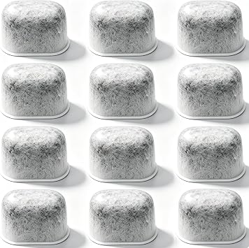 12 Pack Charcoal Water Filters Replacement Breville Filters for Espresso Machines 870, 878, 880, 860, 840, 810, 450, 500, Sage 500, 810, 870, 875, 878, 880 Replacement Parts