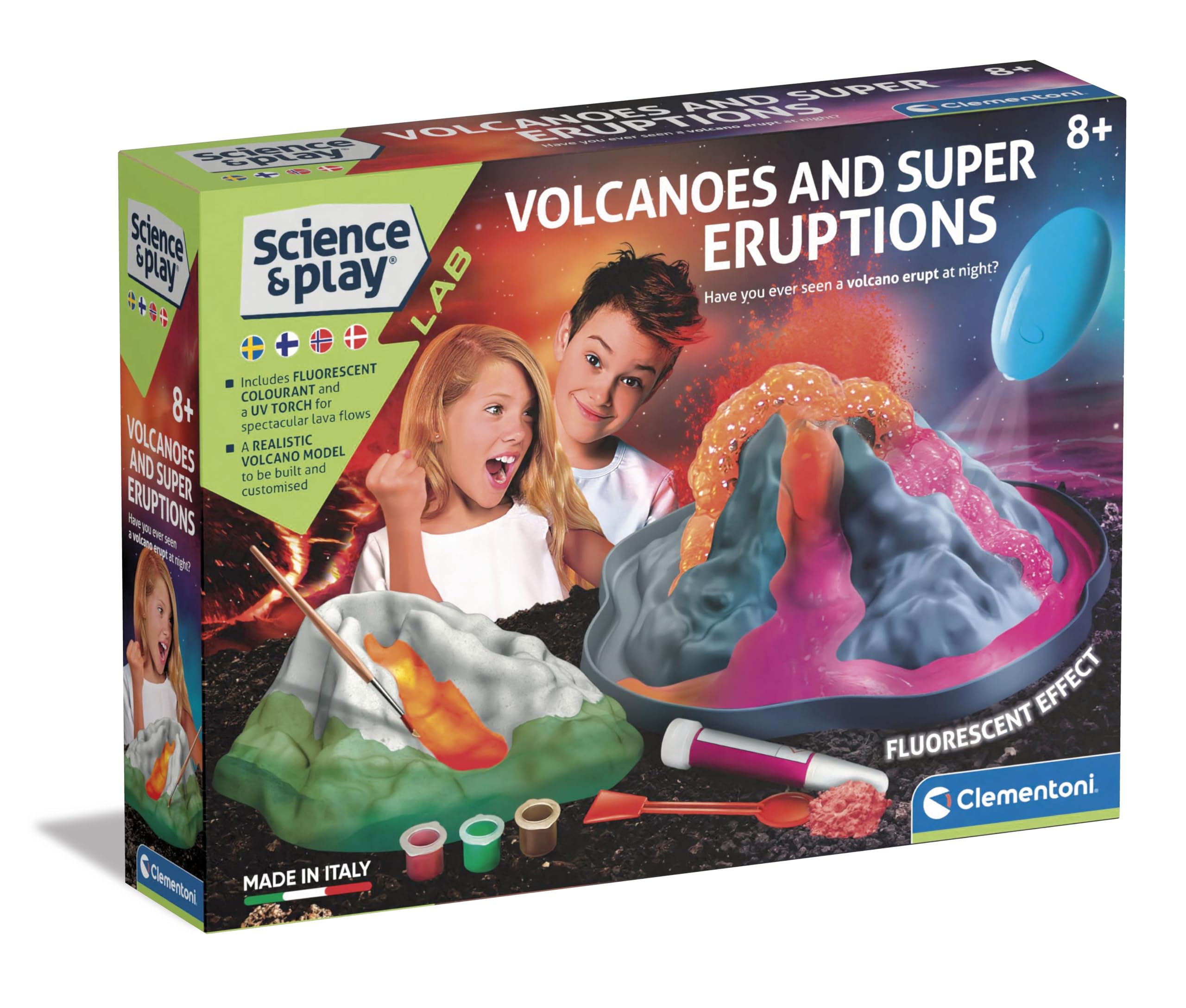 Clementoni - 78803 - Science & Play Lab - Volcanoes And Super Eruptions, 8-12 Years