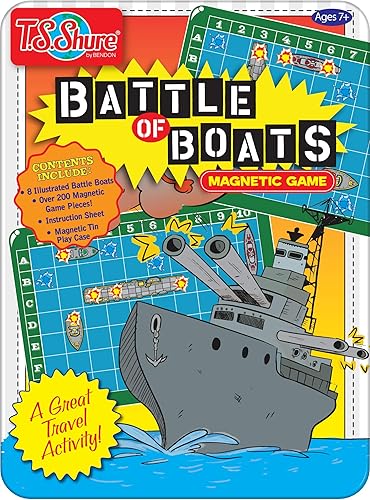 Bendon TS Shure Battle of The Boats Games - Mini lata magnética de actividad con imanes de espuma ilustrados 50516