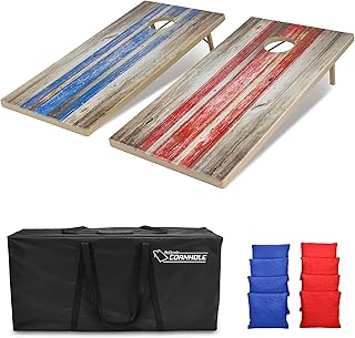 GoSports 4 x 2 ft All Weather Cornhole Boards - Rustic, Reed Camo, Woodl...