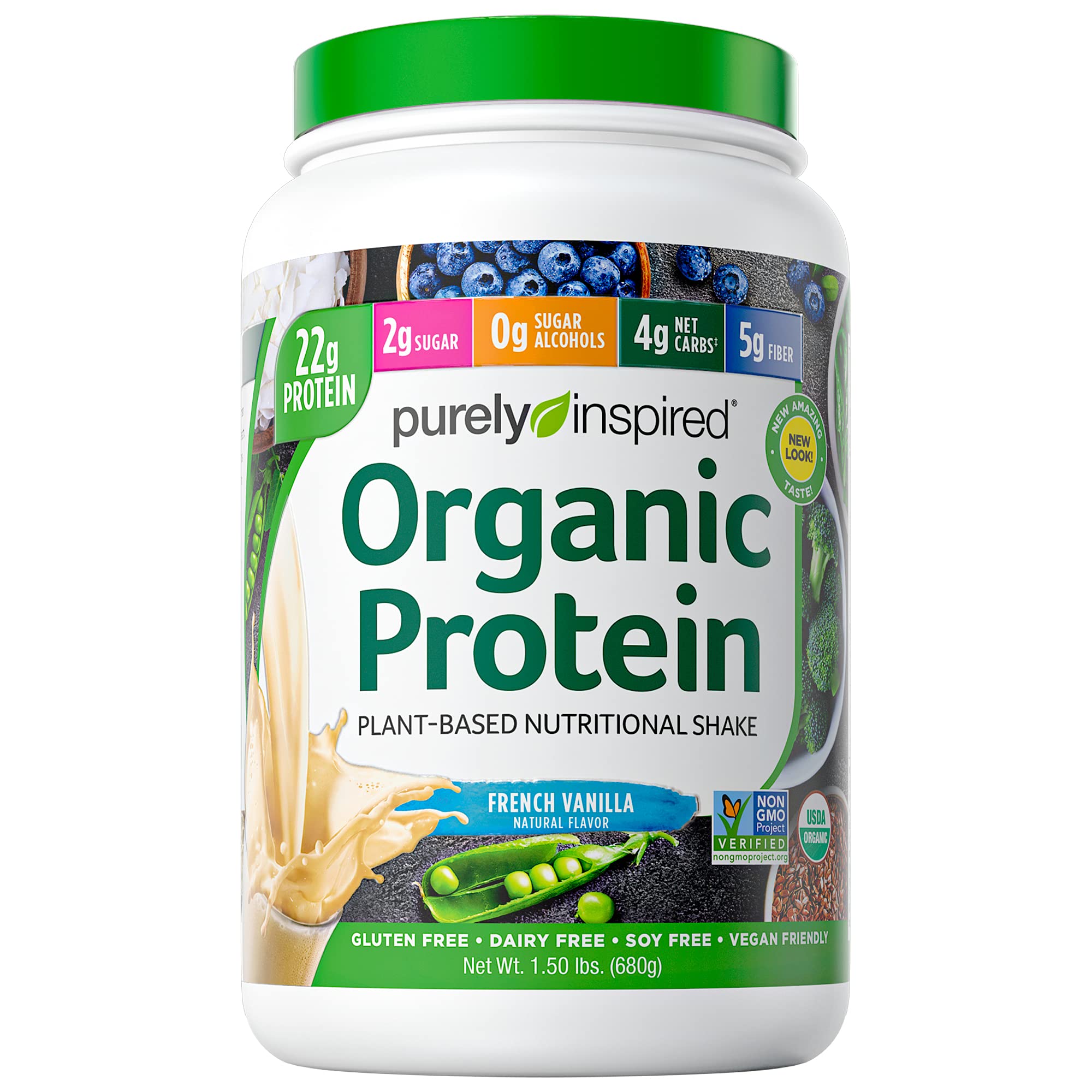 Vegan Protein Powder Smoothie Mix Purely Inspired Organic Protein
