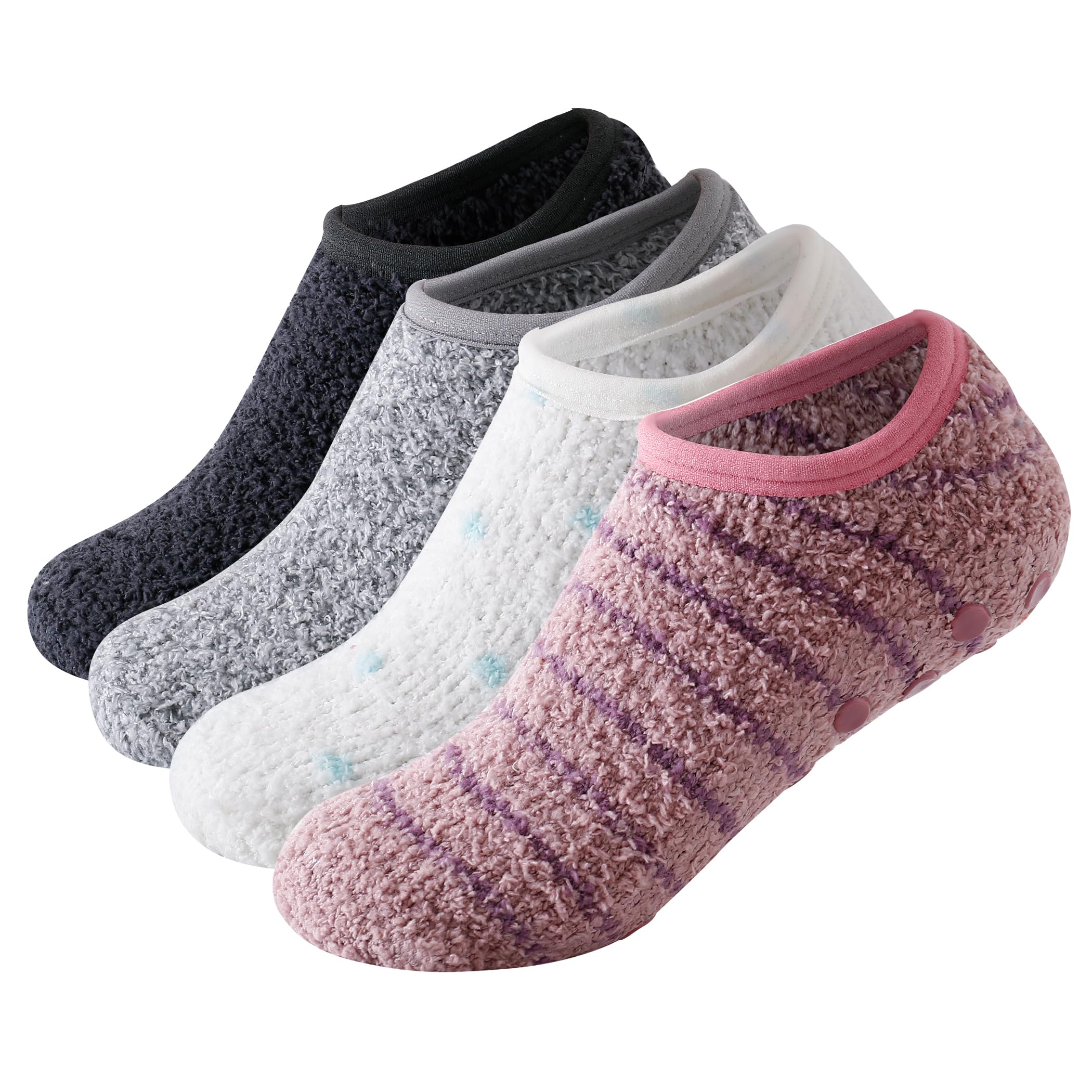 Skola Pairs Cozy Winter Fuzzy Women Socks Grip Desertcart INDIA