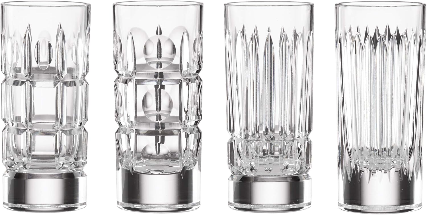 Reed & Barton New Vintage 4Pc Iced Beverage Glass Set, 5.20 LB, Clear