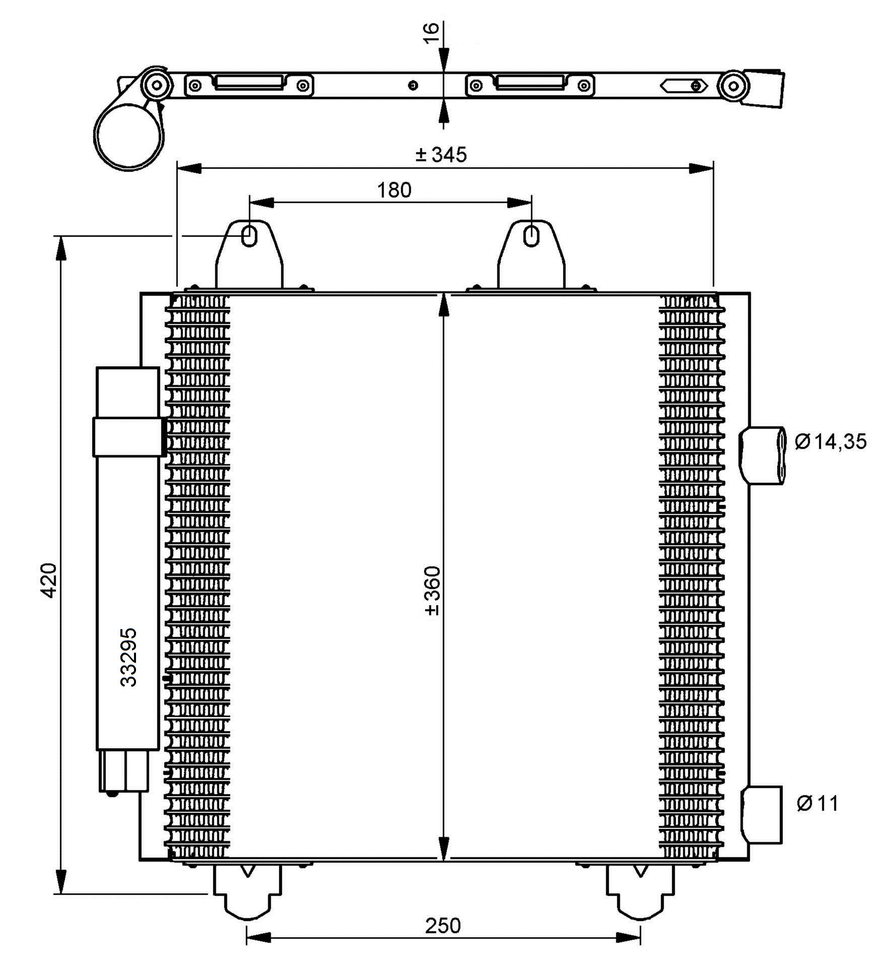 NRF 35778 Kondensator, Klimaanlage